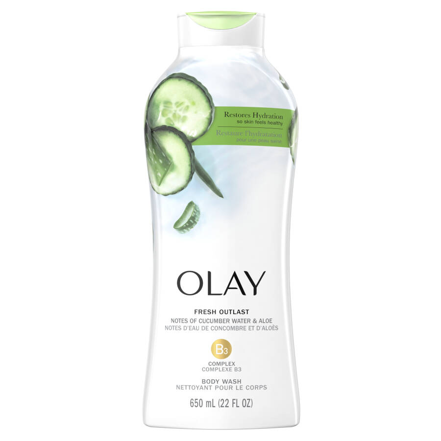 Olay Fresh Outlast Vücut Şampuanı Salatalık ve Aloe Özleri ile, 22 fl oz - 8