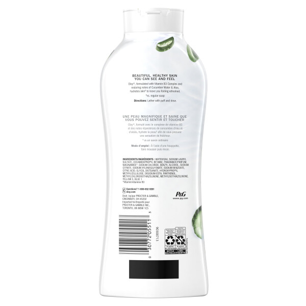 Olay Fresh Outlast Vücut Şampuanı Salatalık ve Aloe Özleri ile, 22 fl oz - 9