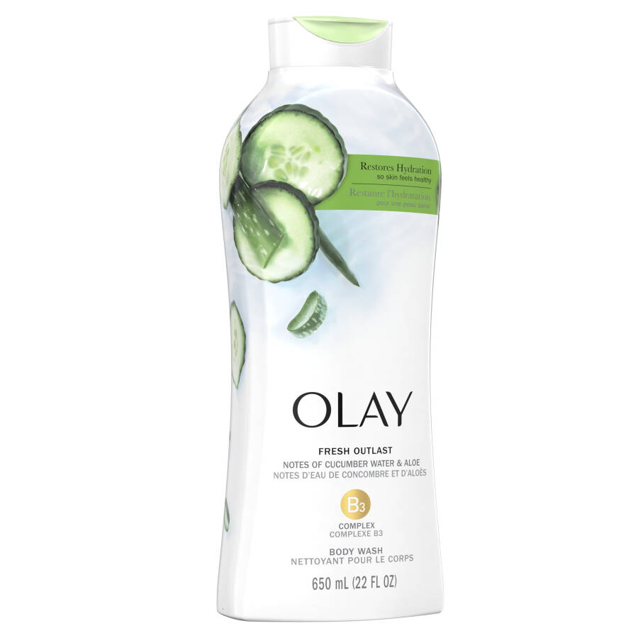 Olay Fresh Outlast Vücut Şampuanı Salatalık ve Aloe Özleri ile, 22 fl oz - 10