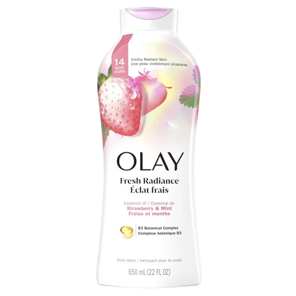 Olay Fresh Outlast Women's Body Wash, White Strawberry & Mint, 22 fl oz - 10