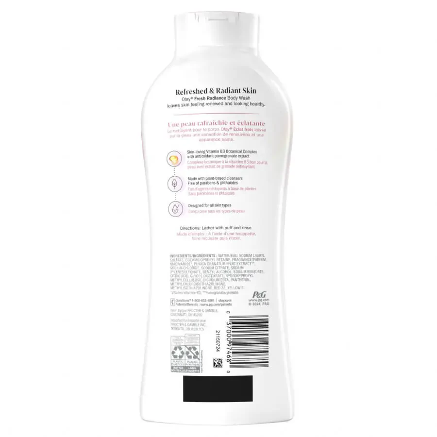 Olay Fresh Outlast Women's Body Wash, White Strawberry & Mint, 22 fl oz - 11