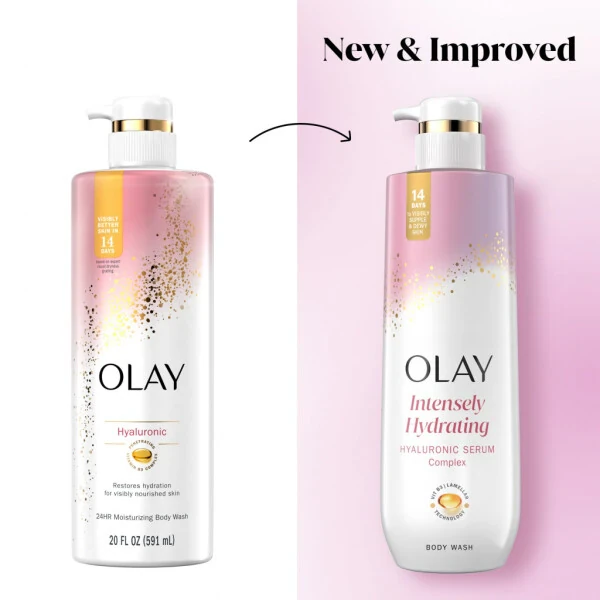 Olay Nourishing Body Wash for women, Hyaluronic Acid, 20 fl oz - 7