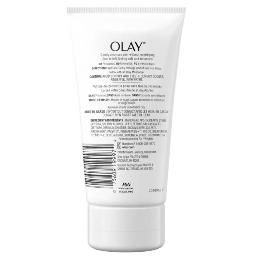 Olay Regenerist Collagen Peptide 24, Face Wash, Fragrance-Free, Soothes Dryness, All Skin, 5.0 fl oz - 8