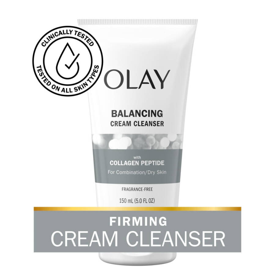 Olay Regenerist Collagen Peptide 24, Face Wash, Fragrance-Free, Soothes Dryness, All Skin, 5.0 fl oz - 1