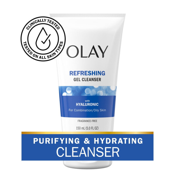 Olay Regenerist Hyaluronic Face Wash, без отдушек, для всех типов кожи, 5 унций - 1