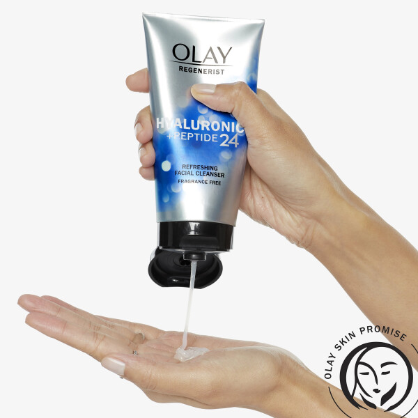 Olay Regenerist Hyaluronic Face Wash, Fragrance-Free, All Skin Types, 5.0 oz - 4