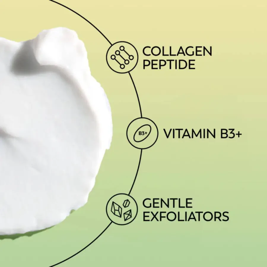 Olay Regenerist Kollagen Peptid 24, Yuzni tozalash vositasi, hido'ksiz, qurulikni tinchlantiradi, barcha teri turlari, 5.0 fl untsiya - 3