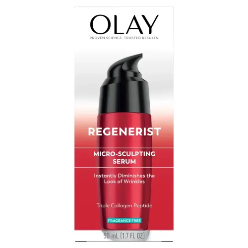Olay Regenerist Micro-Sculpting Serum, Fragrance Free Moisturizer, All Skin Fine Lines & Wrinkles, 1.7 fl oz - 1