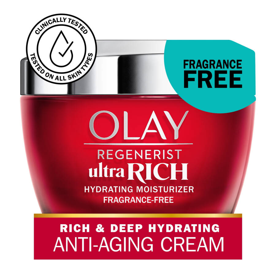 Olay Regenerist Ultra boy qo‘ygan yuz kremi, hidli, har bir quru teriga mos keladigan, 1.7 untsiya - 2