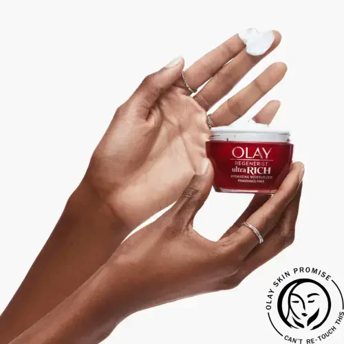 Olay Regenerist Ultra Rich Face Moisturizer, Fragrance-Free, Hydrates All Skin Dryness 1.7 Oz - 4