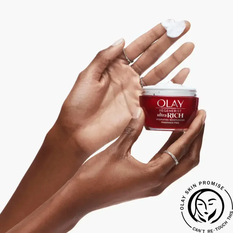 Olay Regenerist Ultra Rich Face Moisturizer, Fragrance-Free, Hydrates All Skin Dryness 1.7 Oz - 4