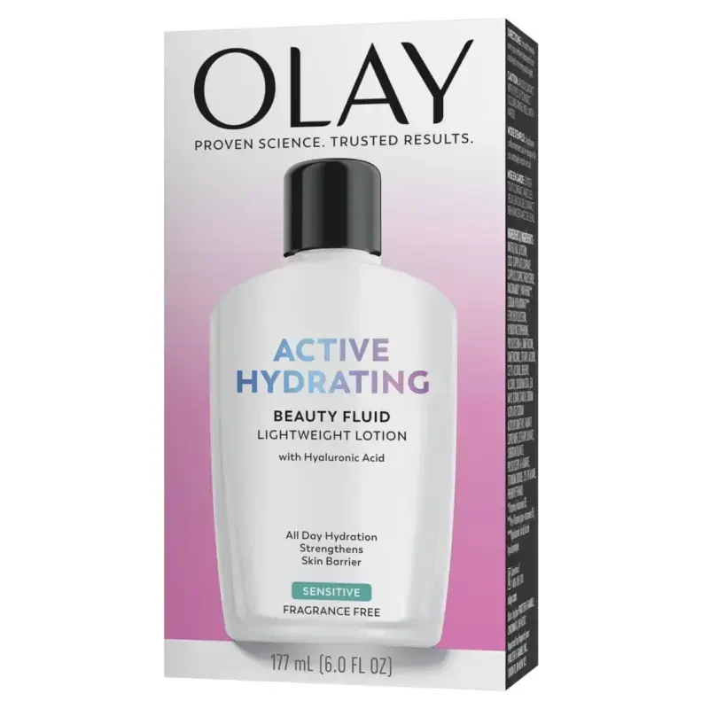 Olay Sezgir teri uchun namlovchi yuz kremi, 6.0 fl oz - 10