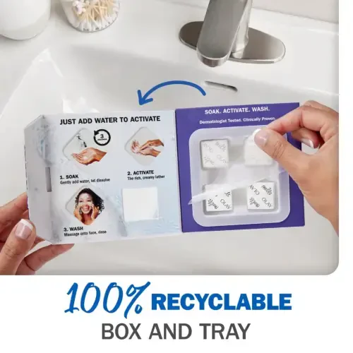 Olay Skin Care Beauty Retinol Duo Pack, Yuz Namlantiruvchi va Yuz Yuvuvchi Jeli, Silliqlantiruvchi va Qarilikka Qarshi, 1,7 untsiya - 3