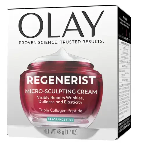 Olay Skin Care Face Moisturizer, Regenerist Micro-Sculpting Wrinkle Cream, Fragrance-Free, 1.7 oz - 8