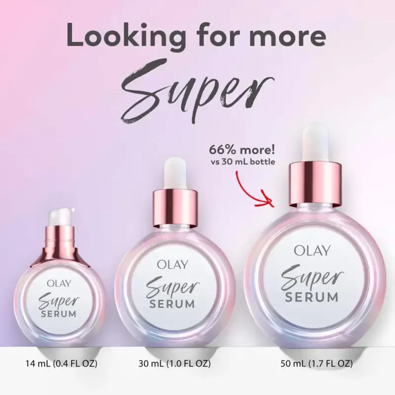 Olay Skin Care Super Serum 5-in-1 engil yuz serumi, sinov hajmi, 0,4 fl unts - 7
