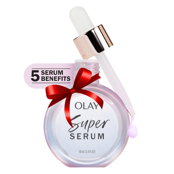 Olay Skin Care Süper Serum Yüz Serumu, 5'i 1 Arada Yaşlanma Karşıtı, Tüm Cilt Tipleri için, 1.0 fl oz - 1