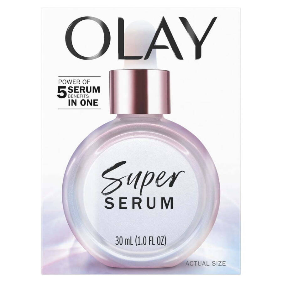 Olay Skin Care Süper Serum Yüz Serumu, 5'i 1 Arada Yaşlanma Karşıtı, Tüm Cilt Tipleri için, 1.0 fl oz - 11