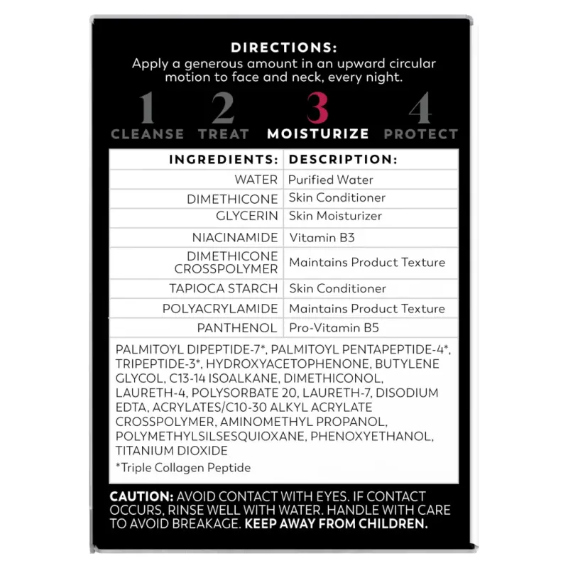 Olay Regenerist Night Recovery Cream with Triple Collagen Peptide, Wrinkle Reducer, Non-Greasy, Fragrance-Free, Hydrating Face Moisturizer for Women, 1.7 oz- - 13