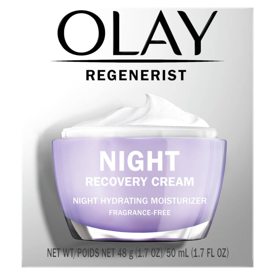 Olay Skincare Regenerist Night Recovery Anti-Aging Cream Facial Moisturizer Fragrance Free 1.7 fl oz - 9