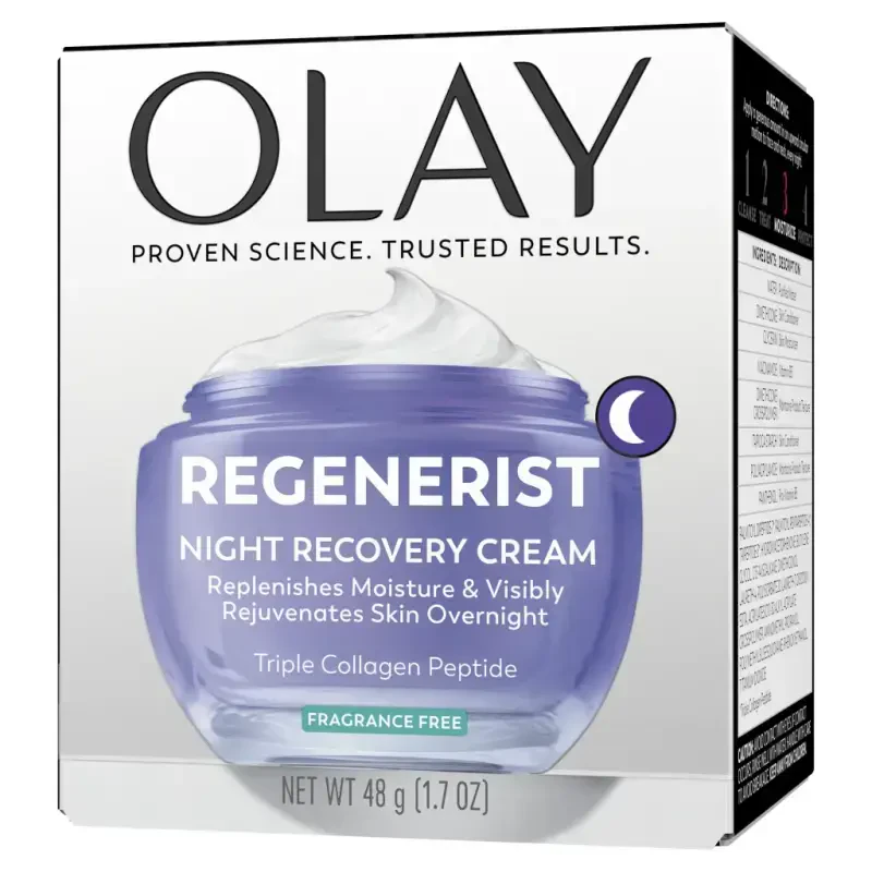 Olay Skincare Regenerist Night Recovery Anti-Aging Cream Facial Moisturizer Fragrance Free 1.7 fl oz - 11