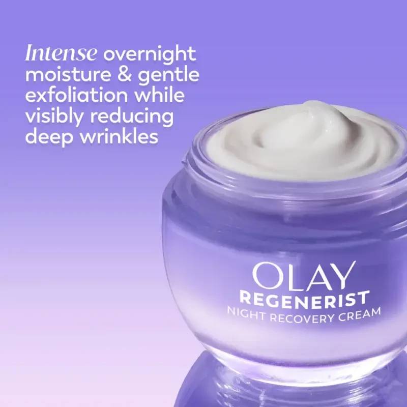Olay Skincare Regenerist Tungi tiklanish qarshi qarilik kremi Yuz namlagichi Hidi yo'q 1,7 suyu untsiya - 2