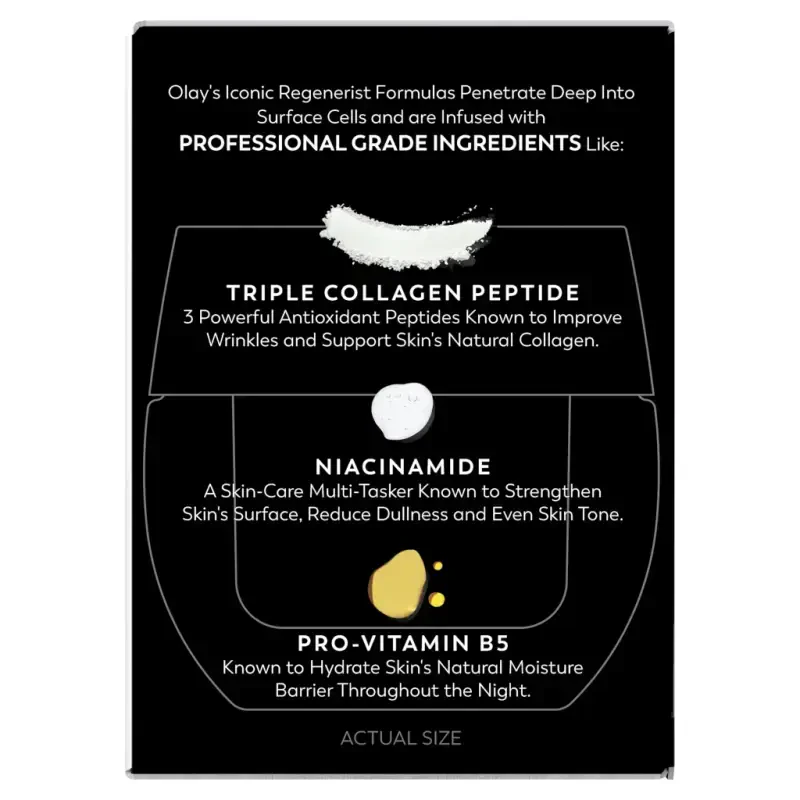 Olay Skincare Regenerist Tungi tiklanish qarshi qarilik kremi Yuz namlagichi Hidi yo'q 1,7 suyu untsiya - 14