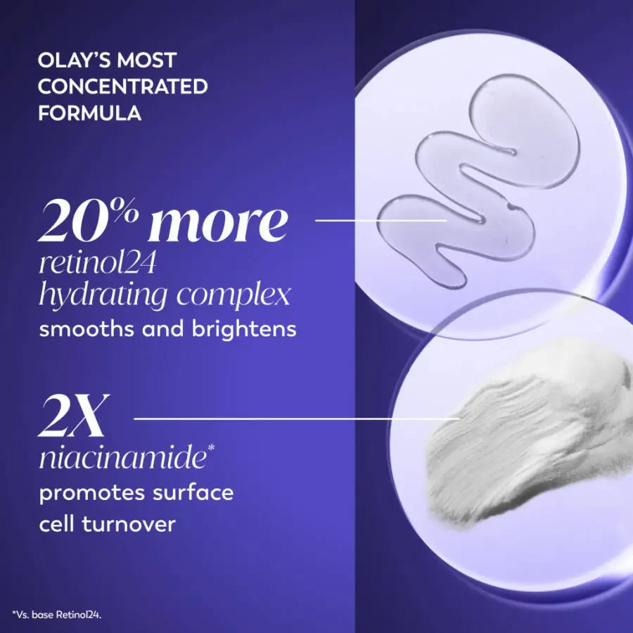 Olay Skincare Retinol 24 MAX Face Moisturizer for Night, Regenerist Anti-Aging Cream, 1.7 oz Jar - 3