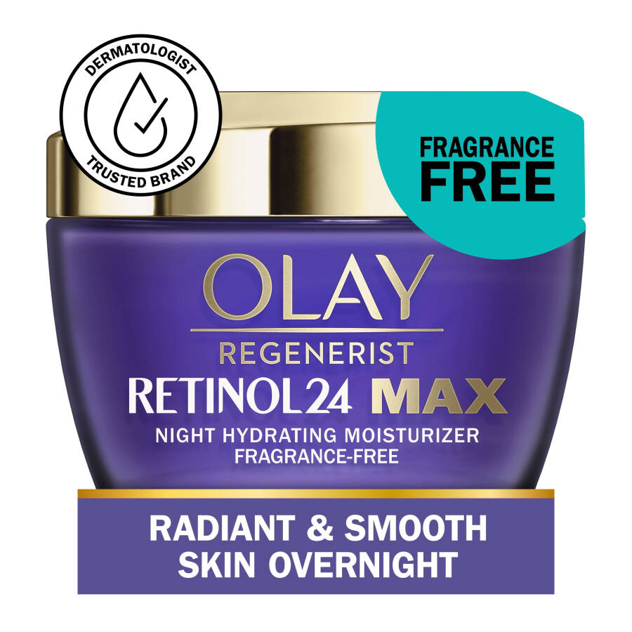 Olay Skincare Retinol 24 MAX Face Moisturizer for Night, Regenerist Anti-Aging Cream, 1.7 oz Jar - 25