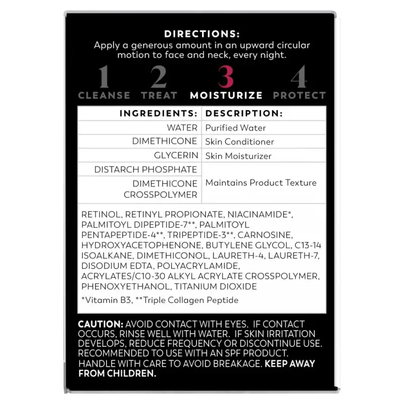 Olay Skincare Retinol 24 MAX Tungi yuzingiz uchun namlagich krem, qayta tiklanuvchi qarishga qarshi krem, 1,7 oz банка - 15