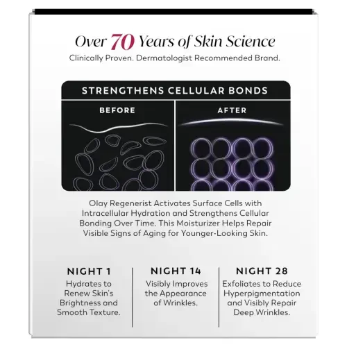 Olay Skincare Retinol 24 MAX Tungi yuzingiz uchun namlagich krem, qayta tiklanuvchi qarishga qarshi krem, 1,7 oz банка - 17