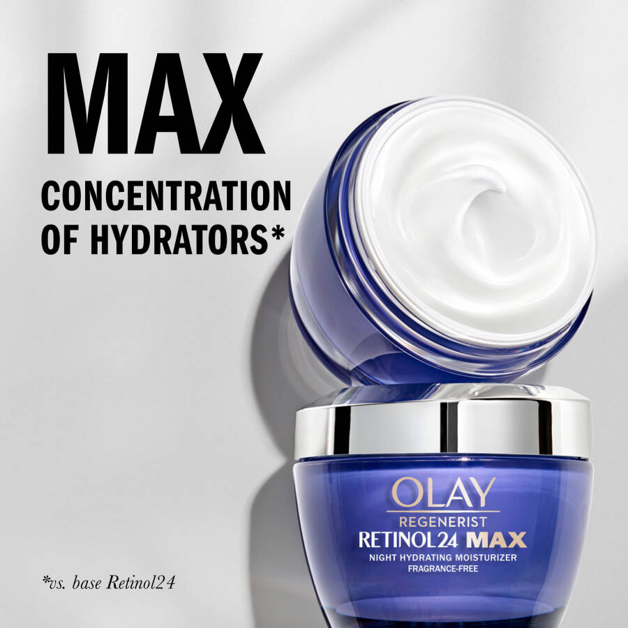 Olay Skincare Retinol 24 MAX Увлажняющий ночной крем для лица, омолаживающий крем, 1,7 унций в банке - 26