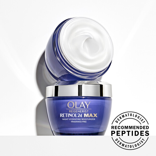 Olay Skincare Retinol 24 MAX Увлажняющий ночной крем для лица, омолаживающий крем, 1,7 унций в банке - 35