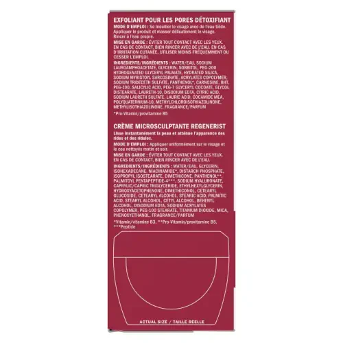 Olay terini parvarish qilish to‘plami, 2 dona Regenerist yuzni yuvish vositasi va qarishga qarshi yuz uchun nemlendirici, 5.0 fl oz/1.7oz - 9