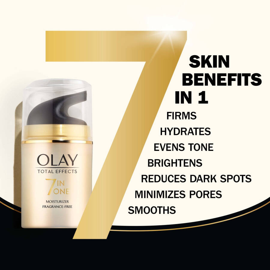 Olay Total Effects Face Moisturizer, Fragrance-Free, Everyday Care for All Skin, 1.7 fl oz - 2