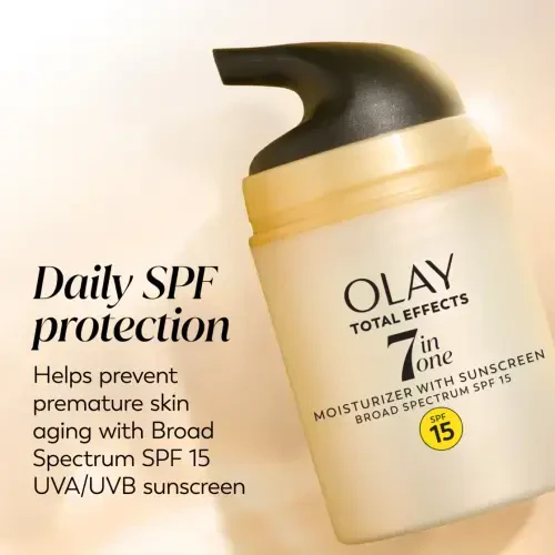 Olay Total Effects Face Moisturizer SPF 15, Combination Skin, Fragrance-Free, 1.7 fl oz - 3
