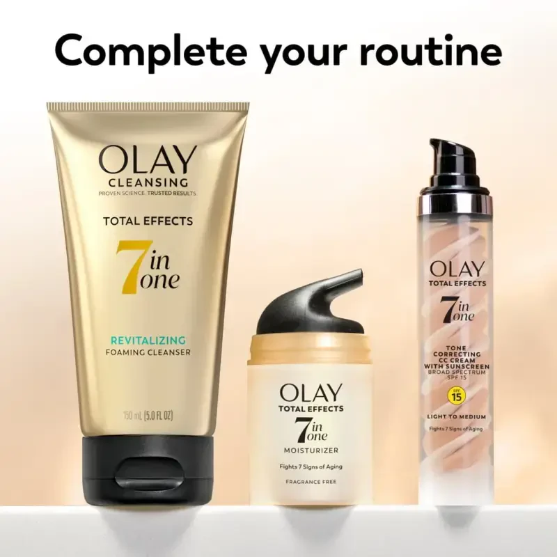 Olay Total Effects Yuzi nemlendirici, Hidsiz, Har qanday teri uchun kundalik parvarish, 1,7 fl untsiya - 8