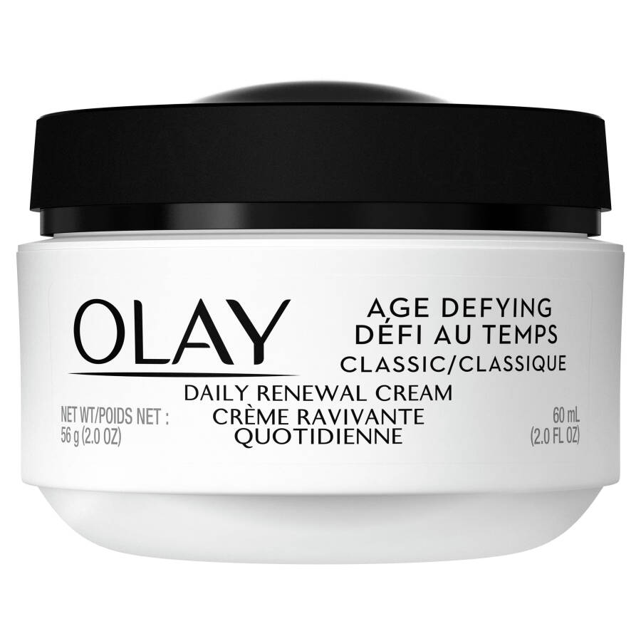 Olay Yaşlanmayı Geciktiren Klasik Günlük Yenileme Kremi, Mat Karma Ciltler İçin Yüz Nemlendirici, 2.0 fl oz - 2