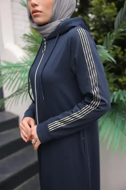 Oldindan fermuarli kapüşonli sport ferace Bts0008 Laci-Laci - 5