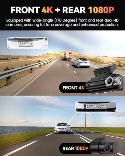 Oldingi Orqa 4K Ichki GPS 5GHz WiFi, 3.39