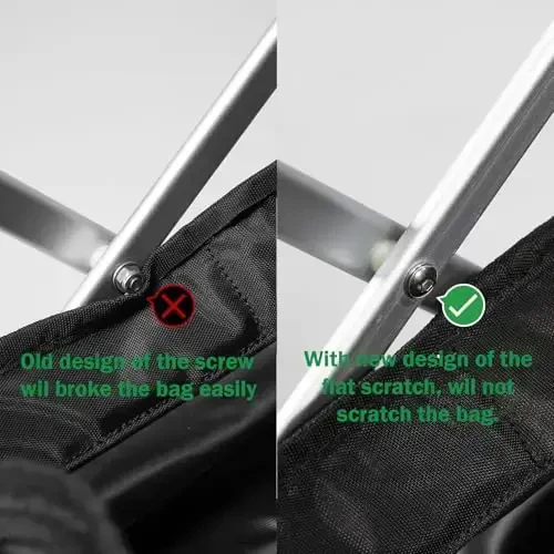 OLE ANDIGO Теннисные мячи Хоппер Корзина для теннисных мячей с боковыми карманами Легкая тележка для теннисных мячей Вмещает 160 мячей, Портативная спортивная обучающая тележка с колесами для теннисистов - 4