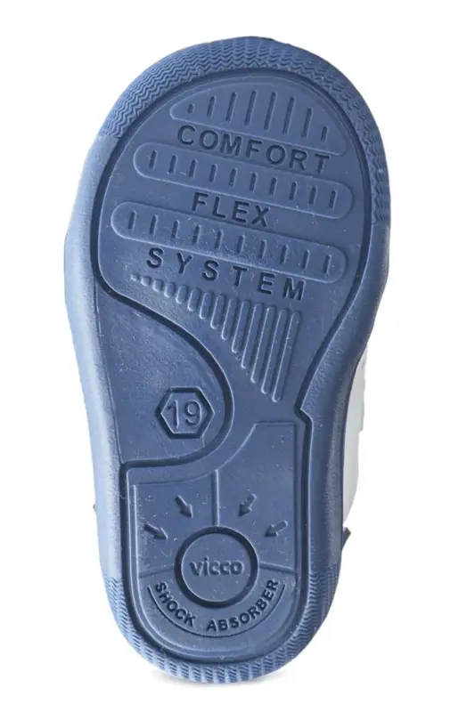 Oli Orthopedic Baby Boy Navy Blue First Step Shoes - 5