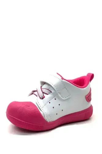 Oli Orthopedic Baby Girl Fuchsia First Steps Shoes - 3