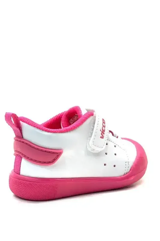 Oli Orthopedic Baby Girl Fuchsia First Steps Shoes - 4