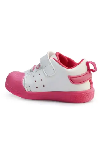 Oli Orthopedic Baby Girl Fuchsia First Steps Shoes - 4