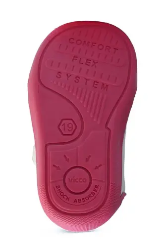 Oli Orthopedic Baby Girl Fuchsia First Steps Shoes - 6