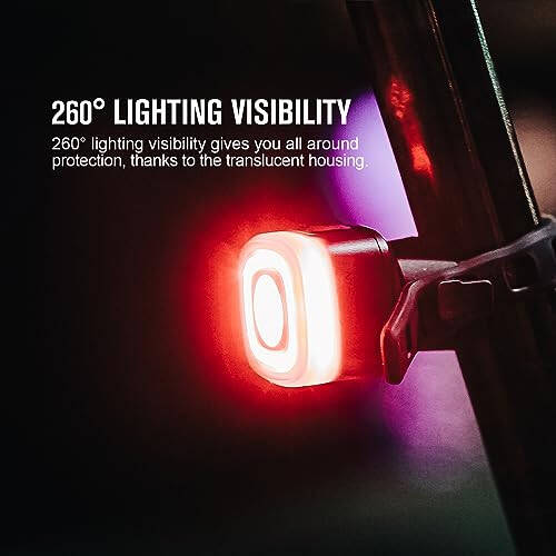 OLIGHT RN 120 C Bisiklet Işıkları, 120 Lümen Arka Işık 260 Derece Görünürlük, 1500m Görülebilir Menzil, USB Şarj Edilebilir Bisiklet Fren Işığı, IPX6 Su Geçirmez, Yol ve Kentsel Bisikletçiler - 4