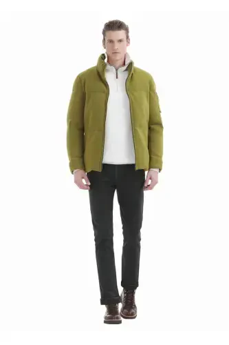 Olive Green Woven Jacket - RAMSEY (1)