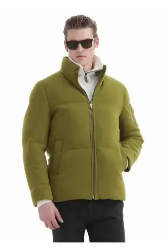 Olive Green Woven Jacket - 4