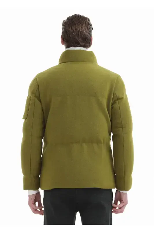 Olive Green Woven Jacket - 7