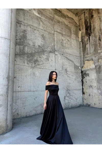 Оливер Мадонна Воротник Платье ЧЕРНЫЙ - Modazone (1)